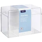 J.Burrows Index Card File Box 152 x 102mm Clear