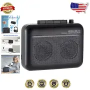 Portable Bluetooth Cassette Player - Record & Play with Built-in Speakers