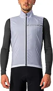 [Castelli] Men's Squadra Stretch Vest, Silver Grey/Dark Grey, Large