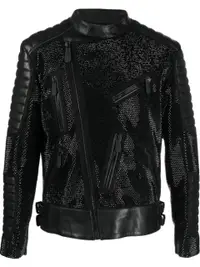 在飛比找Farfetch優惠-leather disco biker jacket