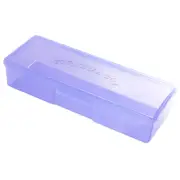 1pc Large Plastic Manicurists Personal Box Storage Case Container Purple