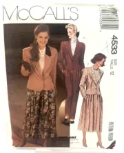 McCall's Pattern #4533 - Jacket, Skirt & Pants (Size 12)