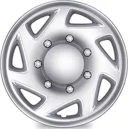 TangMiGe 4-Pack Hubcaps Compatible with Ford Van 1998-2023: Ford Truck-MTD E250 / E350 / E450 / E550 2008-2023, Ford Econoline 1998-2014; 16 inch 16" Wheel Covers (Silver Color)