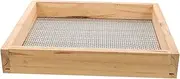 MOBUTOFU Durable Stainless Steel Sieve with Frame for Efficient Sifting of Compost Dirt and Gravel Fine Mesh Tool for Gardening Tasks