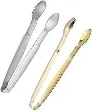 Set of 2 Sugar Tongs Ice Tongs Stainless Steel Kitchen Tools for Serving Appetizers Candy for Home