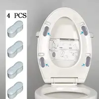 在飛比找蝦皮購物優惠-4 Pcs Toilet Seat Bumpers Toil