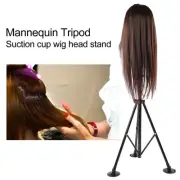 Wig Head Stand Mannequin Tripod Adjustable Hairdressing False Head Mold Stan EUJ