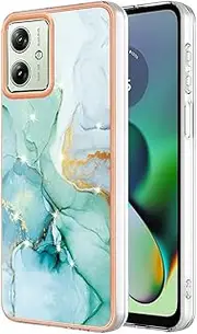 [SEAHAI] Case for Motorola Moto G54 5G, Colourful Pattern, Ultra Thin Shiny Soft Silicone TPU Shockproof Mobile Phone Case Cover Flexible Mobile Phone Case Protective Cover - Green