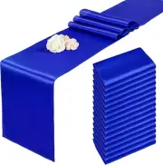 15 Pack Royal Blue Table Runners 12 X 108 Inch Long for Rectangle round Tables,