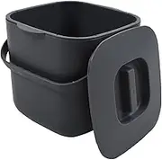 Umtiti 4-Liter Kitchen Compost Bin with Handles for Countertop Food Scrap Collection.Dary Gray-4L-uk