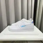 CTT $PACE🔹NIKE AIR FORCE1 GS CW1577-100 彩虹雷射數位感 小白鞋女鞋🔹