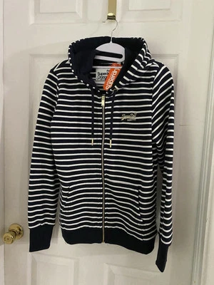 Superdry Striped Women’s Hoodie, Medium