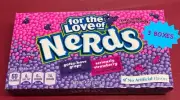 WONKA GRAPE & STRAWBERRY NERDS CANDY 141.7G X 3PKTS MADE IN USA THEATRE BOXES