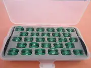 Box of 28 Clear Bobbins Husqvarna Viking Group 7 Designer SE,Quilt Designer II