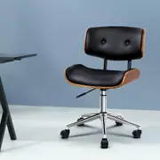 Executive Walnut Office Chair (Black)
