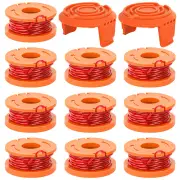 12PCS WA0010 Edger Spools Replacement for Worx Trimmer Spool Line Trimmer Line Refills 0.065 inch Suitable for Worx Stri