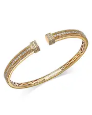Bloomingdale's Fine Collection Diamond Cuff Bangle Bracelet in 14K Yellow Gold, 1.2 ct. t. w.