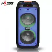 AXESS 4000W Bluetooth Speaker Black W/ Wireless MIC + Remote Control PFBT7002