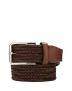 The Men's Store at Bloomingdale's Woven Leather Stretch Belt - Exclusive