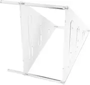 FELTECHELECTR Acrylic Shower Corner Shelf Plant Pot Rack Bathtub Organiser Bathroom Storage Triangle Design