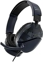 Turtle Beach Recon 70 Multiplatform Gaming Headset for PS5, PS4, Xbox Series X|S, Xbox One, PC & Mobile w/ 3.5mm Wired Connection - Flip-to-Mute Mic, 40mm Speakers, Lightweight Design - Blue Camo