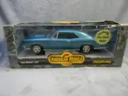 1/18 SCALE ERTL 1966 PONTIAC GTO 389 HARDTOP TEAL EXCLUSIVE COLOR DIECAST CAR