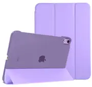 MCC iPad Air 11" 2024 M2 Tri-Fold Smart Cover Semi-Clear Back Case Apple Air6 [Light Purple]