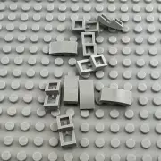 LEGO Slope - Light Bluish Gray - Curved 2 x 1 x 2/3 - QTY x10