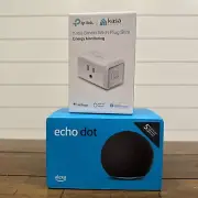 Amazon Alexa Echo Dot 5 Smart Speaker - Charcoal & TP Link Kasa Smart Wifi Plug