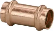 VIEGA 78172 Propress Zero Lead Copper Coupling without Stop 1/2" Press x Press (