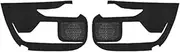 Rynplex for Toyota, for Sienna 2021-2023 Car Door Anti Kick Pad Leather Anti-Scratch Door Edge Protective Sticker Accessories Motification Car Door Kick Mat(Black Front Door 2PCS)