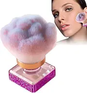 Blush Brush,Make up Brush for Loose Powder - Ergonomic Pedciure Tool for Make up Manicure Contouring Nail Cleaning Highlighting
