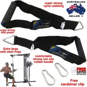 Austodex Tricep Rope Cable Attachment Bar Dip Resistance Band Exercise Gym Bicep