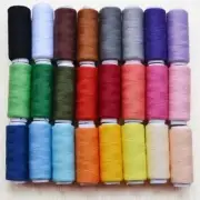 24 Color Cotton Spools All Purpose Polyester Sewing And Quilting Threads