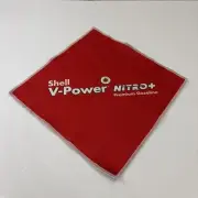 Shell Oil Eyeglass Lens Wipe Cloth Petroleum V-Power Nitro Gasoline 7.5”