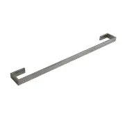 Montangna Stainless Steel Single Towel Rail - Brushed Satin - 750mm/900mm