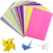 Xugoox 200 Sheets A4 Colored Paper, Colored Cardstock, Colored Copy Paper, DIY A4 Craft Origami Paper, 8.5" X 11.7" Colored Printer Paper, Stationery Paper for DIY Art Craft School Supplies, 20 Colors