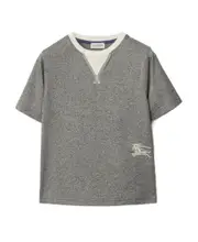 Burberry Kids Equestrian Knight Motif Crewneck T-Shirt 8Y,6Y,14Y,12Y,10Y Gray