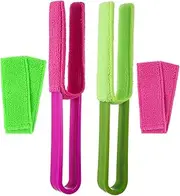 BUGUUYO 1Set Blinds Duster Brush Set Washable for Window Blinds Air Conditioner Vents Vents Compact Portable Design Durable Superfine