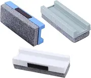 OSALADI 3Pcs School Classroom Felt Backboard Erasers with Groove Design Multipurpose Cleaner for Chalkboards Whiteboards Boards and User Friendly Grip for Efficient