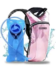 Sojourner Hydration WATER 2 Liter BackPack HoLoGrApHiC PiNk Hiking Festival GEAR