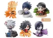 Anime ninja Shippuden Kakashi Orochimaru Madara Sasuke 6pc cute Figure Toy Gifts