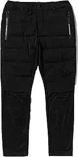 リュクスエイケイエムプラス(LUXEAKMPLUS) LUXEK Plus Men's Golf Pants, Padded Side Logo Docking Pants, Black, XL