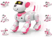 STEMTRON Remote Control Robot Dog Toy, Programmable Interactive & Smart Danci...