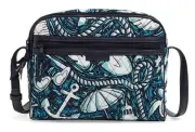 Vera Bradley Trimmed Crossbody Shore Enough Print New