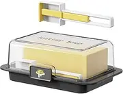 Butter Dish | 7.28 Inches Butter Container | Airtight Butters Keeper | Storage Box with Spoon for Daily Kitchen Use, Sturdy ABS Material Prevents Food Mixing, Compact Design