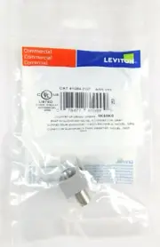 41084-FGF Leviton QuickPort F-Type Coax Adapter Nickel - Gray - 25 COUNT