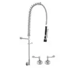 3Monkeez Wall Top Assembly and Elbow Pre Rinse Unit - Taps and Rinse Jets (T-...