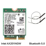 Intel AX201 WiFi 6 M.2 CNVIO Dual Band 3000Mbps WiFi Bluetooth Card with Antenna