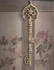 Aged Skeleton Key Wreath Hanger 31974 by Victorian Trading Co